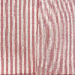 Yarn-Dyed Double Gauze STRIPES Skin / Paprika